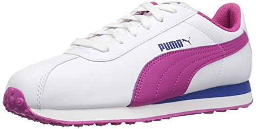 Image of PUMA Unisex-Child Turin II Slip on Sneaker, White-Ultra Magenta, 7 M US Big Kid