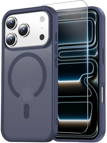 Image of Temdan for iPhone 17 Pro Case with Screen Protector Dark Purple