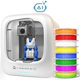Kit de créativité complet : 1 imprimante 3D IA de haute qualité, 8 filaments PLA, pinces, câble d‘alimentation CA, guide de démarrage rapide, carte d‘étalonnage, support de filaments, plaque de base magnétique, tout ce dont vous avez besoin pour développer votre créativité.