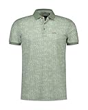 New Zealand Auckland Polo para hombre, 100% algodón, manga corta, cuello de polo clásico, estampado decorativo, verde niebla o azul marino, Verde Niebla, L