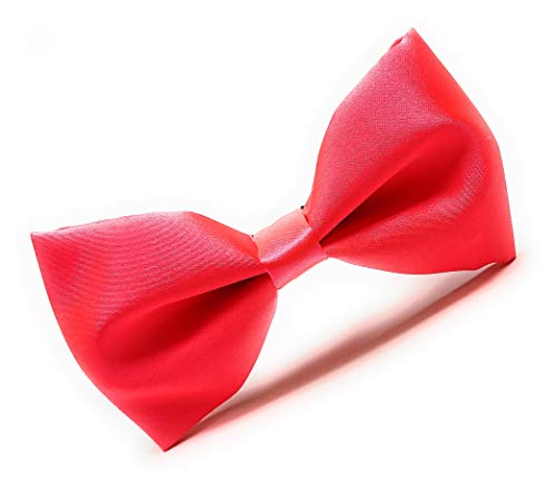 Image of JAGMOOLYA Products The Perfect Classic Satin Pre-Tied Bow Tie Formal Solid Tuxedo Bowtie Adjustable Length Many Colors and Styles Bow for Adults and Children