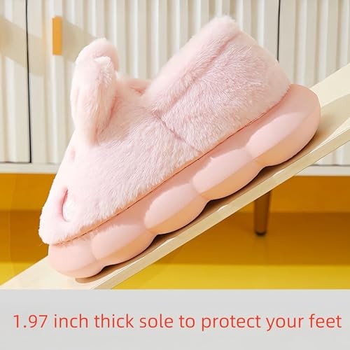 Cute Slippers for Women Interesting Comfortable Furry Slippers Animal Slippers Bunny Slippers for Women Keep Warm Home Slippers3