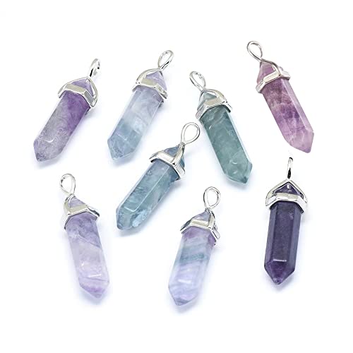 Pendentif en pierre naturelle de fluorite pour créer des cadeaux faits main personnalisés