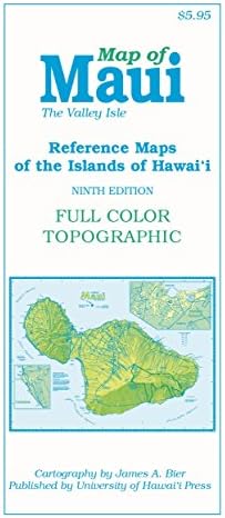 Map of Maui: The Valley Isle (Reference Maps of the Islands of Hawai‘i)