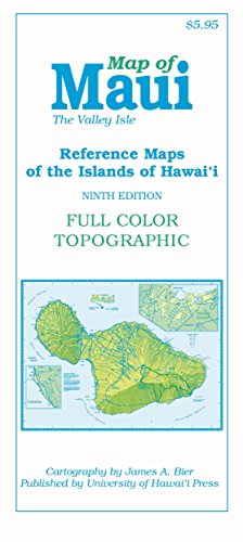 Map Of Maui: The Valley Isle (Reference Maps Of The Islands Of Hawai‘i) #TOP2
