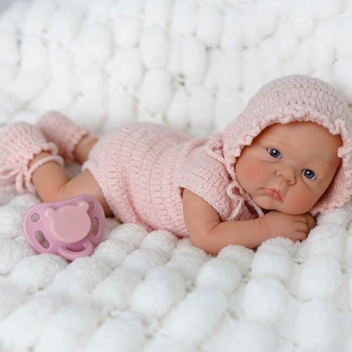 Muñeca Reborn Bebé Silicone 12" Cuerpo Completo miniatura 3
