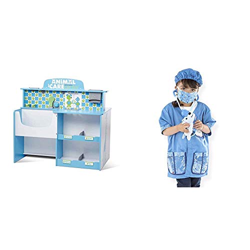 Melissa & Doug Animal Care Veterinarian & Groomer Wooden Activity Center (Best for 3, 4, 5 Year Olds and Up) & Veterinarian Role-Play Costume Set, Pretend Play, 17.5Γ’β¬Β H x 24Γ’β¬Β W x 0.75Γ’β¬Β L Melissa & Doug Animal Care Veterinarian & Groomer Wooden Activity Center (Best for 3, 4, 5 Year Olds and Up) & Veterinarian Role-Play Costume Set, Pretend Play, 17.5Γ’β¬Β H x 24Γ’β¬Β W x 0.75Γ’β¬Β L