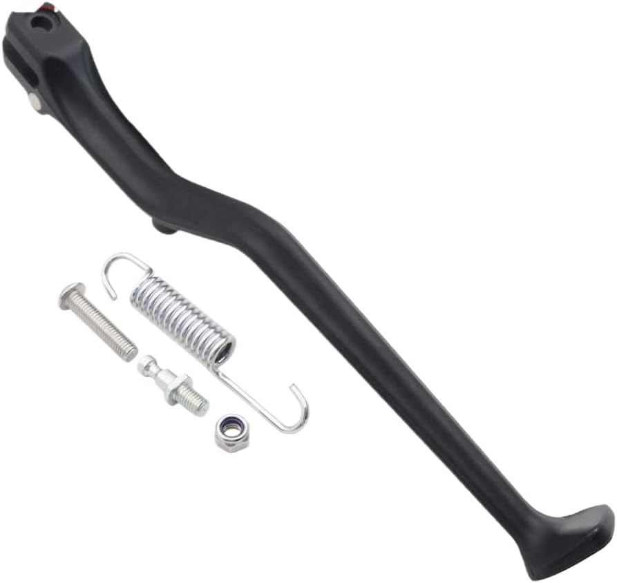 Motorcycle Electric Bike Side Stand Footrest Bracket Parking Rack Assembly Compatible with Light and Light X Universal Models(Side Stand)