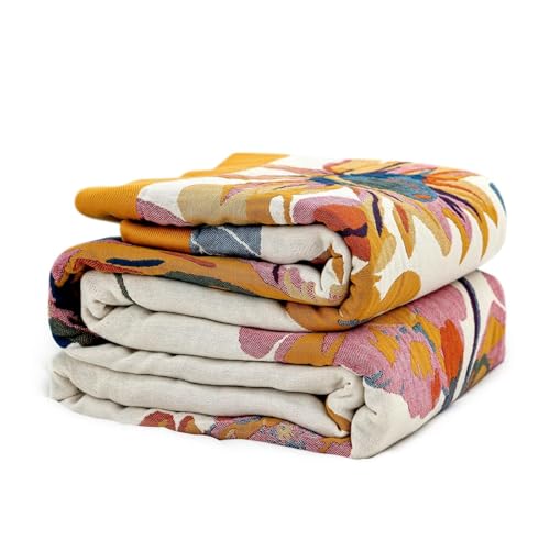 LUTBM Boho Cotton Throw Blanket