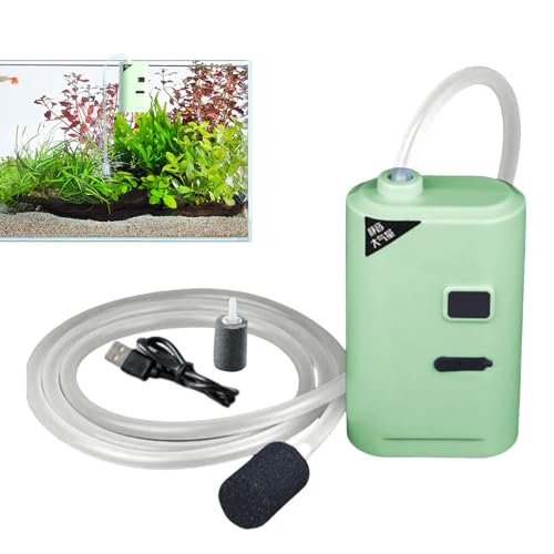Burbujeador De Acuario USB - Mini Equipo Silencioso Para Bomba De Aire, Controlador De Ventilación De Salida Variable | Herramienta Fiable De Suministro De Oxígeno Para Bañeras De Acuacultur