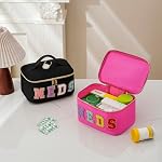uekeboag Chenille Letter MEDS Nylon Makeup Bag(14Pink) - Image 4