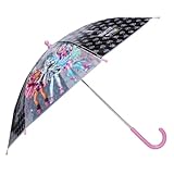 paraguas monster high Diseño: Vadobag Paraguas negro y transparente  Monster High  Paraguas infantil, carbón, 70,0 cm