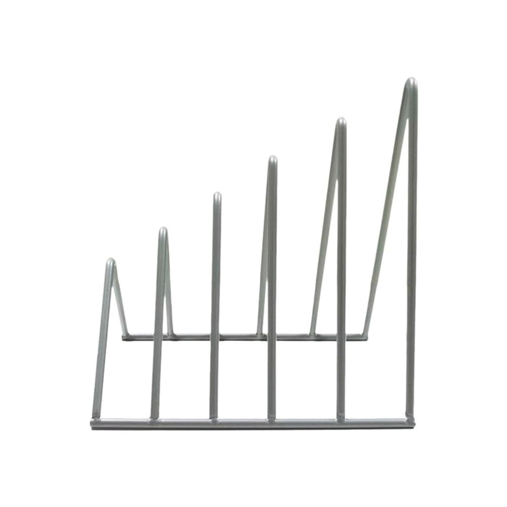 J9V4G6S3B5 Desktop File Rack File Folder Sorter Non Skid Desk Triangle Bookshelf Bookend Organizer for Recipe Office(Gris)