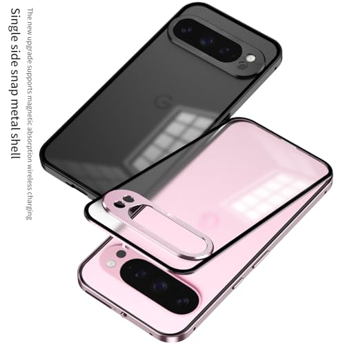 Coque Google Pixel 10 Pro 5G en métal mat bleu haut de gamme - 7