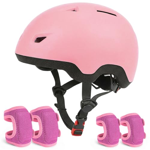 Image of Toddler Helmet and Knee Pads Set for 1-3 Years Old, Kids Bike Helmets with Toddler Knee Pads and Elbow Pads Set, Adjustable Baby Helmet for Balance Bike, Scooter, Tricycle, Bicycle