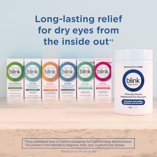 image for Blink NutriTears Clinically Proven Supplement for Dry Eyes, Eye Care w