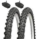 Pack 2 Cubiertas 26x2.10 + 2 Cámaras Válvula Ancha Tipo Coche | Neumáticos MTB 26” para Bicicleta de Montaña, Eléctrica o Ciudad | Goma y Nailon | Aro Rígido, Alta Resistencia Pack 2 Cubiertas 26x2.10 + 2 Cámaras Válvula Ancha Tipo Coche | Neumáticos MTB 26” para Bicicleta de Montaña, Eléctrica o Ciudad | Goma y Nailon | Aro Rígido, Alta Resistencia