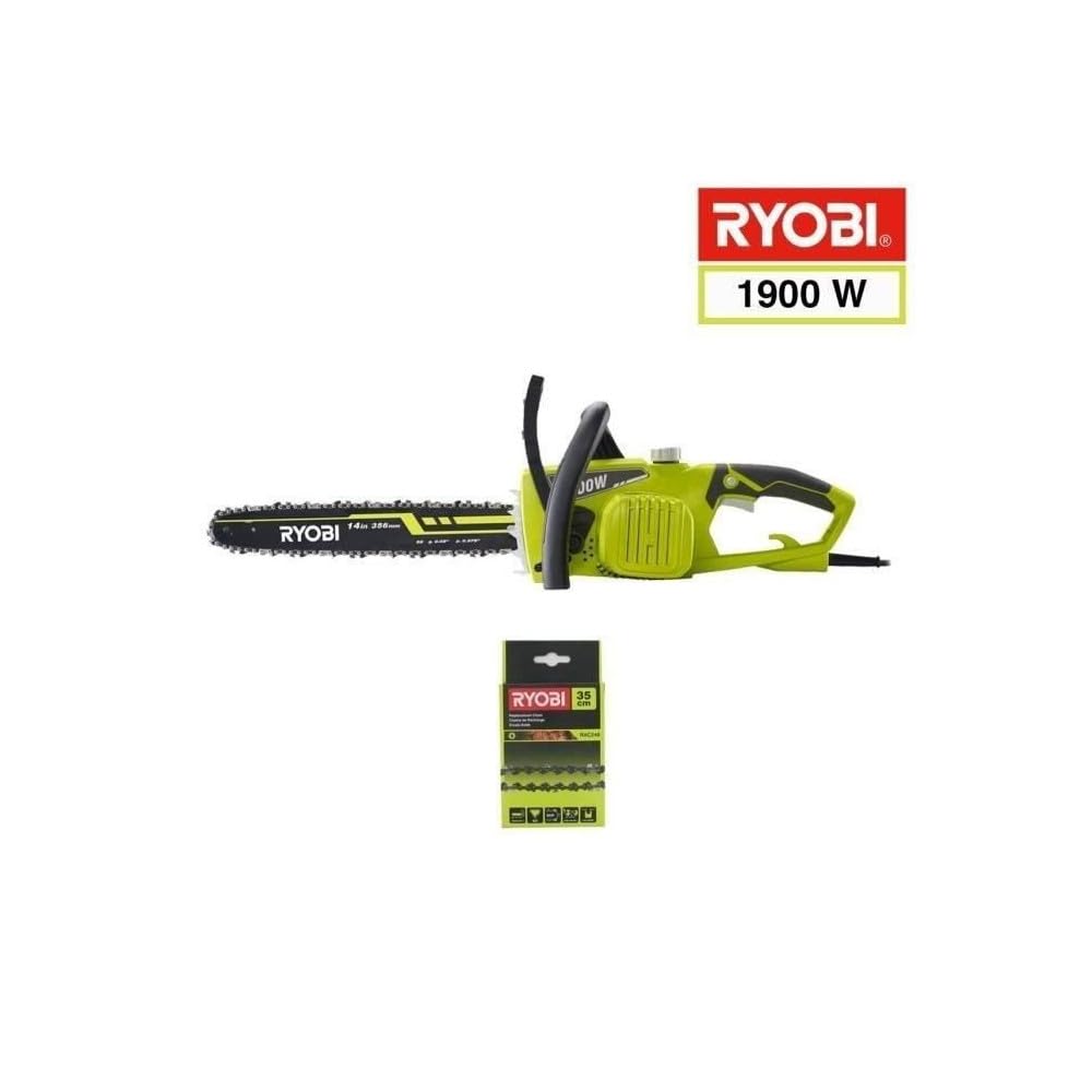 Ryobi Piła łańcuchowa elektryczna 1900W 35cm RCS1935B2C - 2 łańcuchy 35 cm RAC248