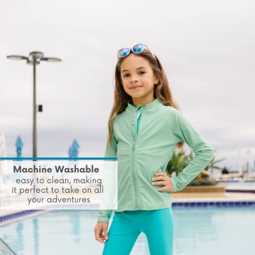 Image of SwimZip UPF 50+ Long Sleeve Rash Guard for Boys' and Girls' - Baby, Toddler, Kids