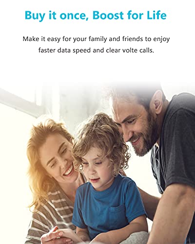 Phonetone Cell Phone Signal Booster for Home and Office | 65dB Dual Band 12/13/17 Cellular Repeater Boost 4G LTE Data and Volte for Verizon and AT&T | Support Multiple Users | FCC Approved