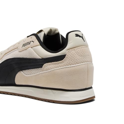 PUMA Puma Men's ST Miler Shoes, Alpine Snow-Black-Black AH25, 8.5