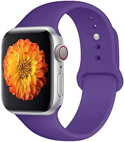 Sport Band Compatible with Apple Watch 42mm 38mm,Misker Soft Silicone Strap Replacement Wristbands Compatible with iwatch Sport Series 3/2/1 Sports and Edition