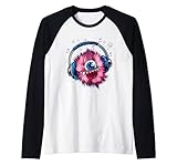 Einäugiges Monster süßes T-Shirt-T-Shirt Raglan
