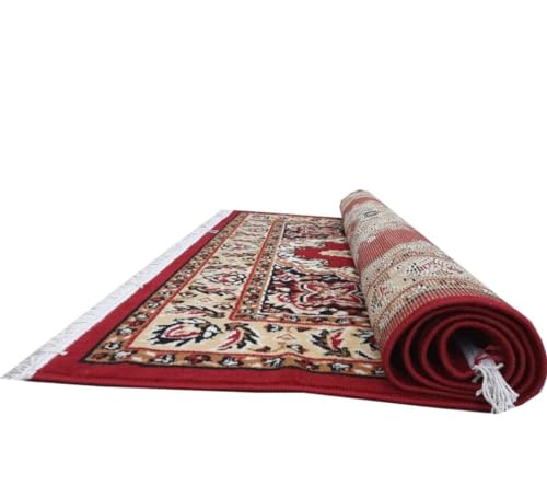 Image of Soft Washable Beautiful Acrylic Rugs for Home Decor Living Room 5x7 feet (150 x 200 CM) Red