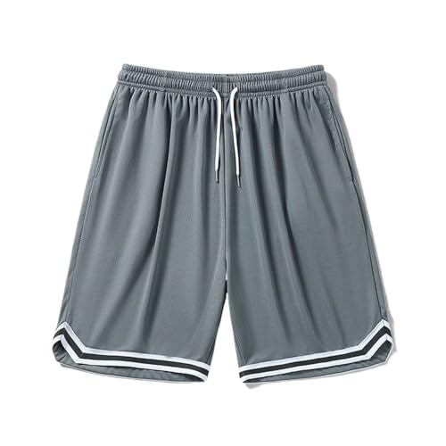 Short de basket homme en soie glacée léger et ample