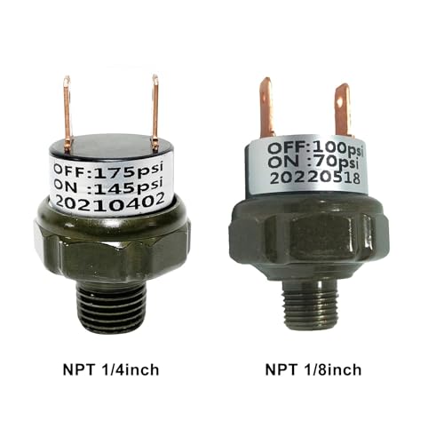 Pressostat 1/4 NPT 12V de rechange pour compresseur klaxon - 3