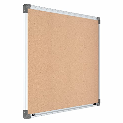Image of Scholar Art Metis 2x3 Feet Cork Board for Wall & Study Table | High Strength Natural Cork + High Density Soft Board for Pinning Photos, Sticky Notes & Reminders