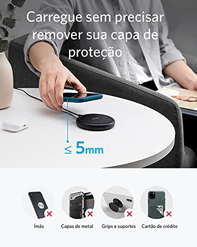 Carregador Wireless Anker PoweWave II Pad C/Adaptador