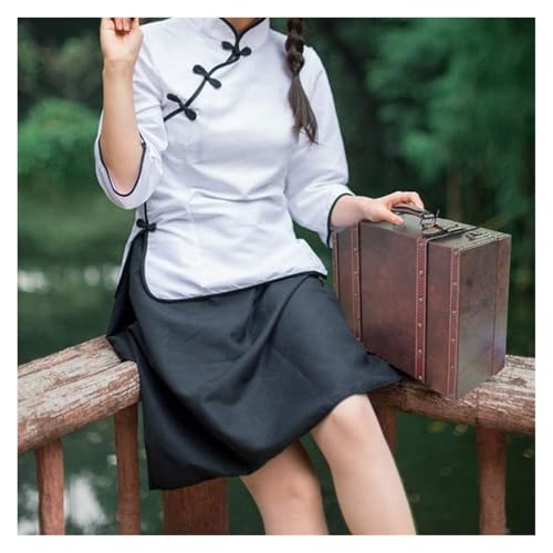 Vitrine vintage avec valise rétro en bois pour souvenirs - 4