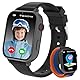 Smartwatch Kinder GPS und Telefon, 4G Uhr Kinder Smartwatch mit Videoanruf, Voice Chat, Schulmodus, WiFi, SOS, Kamera, Spiele, Wecker, Schrittzähler, Kinderuhr für Mädchen Jungen 4-12 Jahren, Schwarz