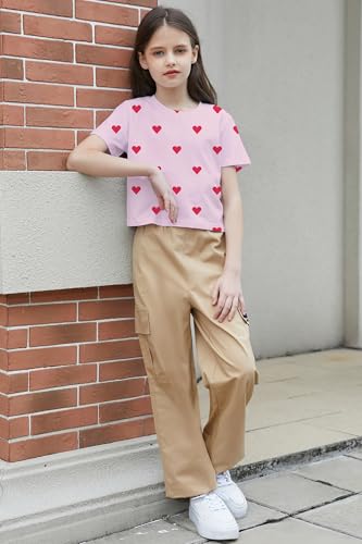 Image of Betusline Girls & Women Basic Summer Short Sleeve Slim Fit T-Shirts Soft Crewneck Crop Y2k Tee Cute Gym Fashion Clothes