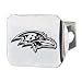 FANMATS 15623 NFL Baltimore Ravens Metal Hitch Cover, Chrome, 2