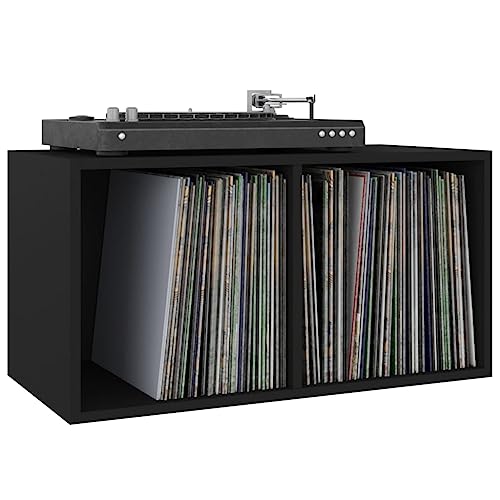 vidaXL Boîte de Rangement de Vinyles, Armoire de Classement, Étagère de Collection de Disques, Organisateur de Maison Salon Intérieur, Noir Bois d’Ingénierie - Les Beatles, Paul McCartney, John Lennon, RIngo Starr, George Harrison vidaXL Boîte de Rangement de Vinyles, Armoire de Classement, Étagère de Collection de Disques, Organisateur de Maison Salon Intérieur, Noir Bois d’Ingénierie – Image 5