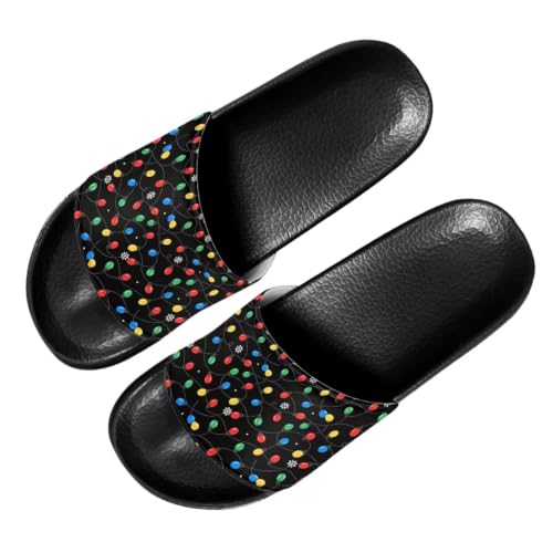 Image of Footwear for Mens Open Toe Athletic Sandals Anti-Slip Sole Slide Sandals Pillow House Flat Shoes Comfortable Slip On Slippers for Indoor & Outdoor