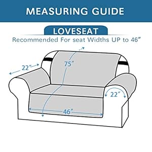 Hversailtex loveseat protector for dogspets loveseat slipcover quilted furniture protector with non slip elastic strap water resistant loveseat couch cover seat width to 46loveseat khakibeige  urban country home decor