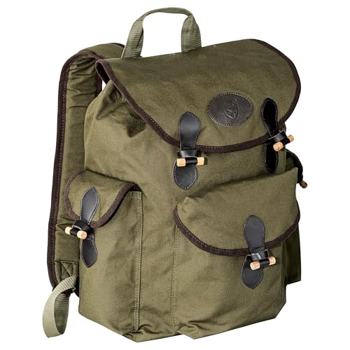 K & S Mochila de lona de lona con cojín de asiento para caza, caza, senderismo, trekking, exterior, con inserto de sudor, verde oliva, 30 l, verde, 30 Liter