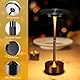 Nachttischlampe mit Touch Steuerung, Kabellose LED Schreibtischlampe, Tragbare USB Aufladung 3 Beleuchtungsfarben Dimmbare Tischlampe für Schlafzimmer Büro Wohnzimmer Bar Restaurant Dekoratio Geschenk