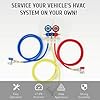 HVAC Manifold Gauge Set, Auto Air Conditioner Refrigerant Manifold Gauge Set, R134a A/C Diagnostic Tools Professional Refrigerant Charging Kit for AC Repair, Vehicle Service, Workshop Use #5