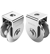 2 Pack 3 Inch Pulley Block U Grooved Wheel Pulley, 304 Stainless Steel Pulley Roller, Heavy Duty ...