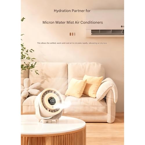 Ventilateur de table USB 3600 mAh à 3 vitesses léger - 8