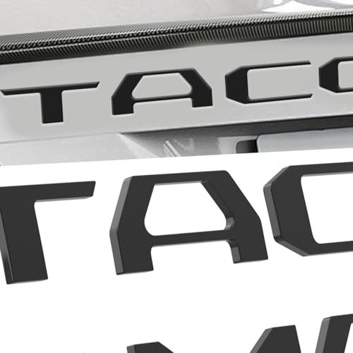 Tailgate Insert Letters Compatible with 2024 2025 3D Emblems with Strong 3-m Adhesive Matte Black (Small(for 2016-2023))