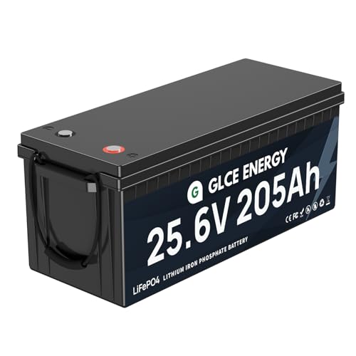 GLCE ENERGY 25.6V 200Ah LiFePO4 Battery with BMS