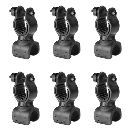 Shurhome 6pcs Cycling Light Brackets Waterproofed Light Weight Bike Light Mount for Outdoor Activity