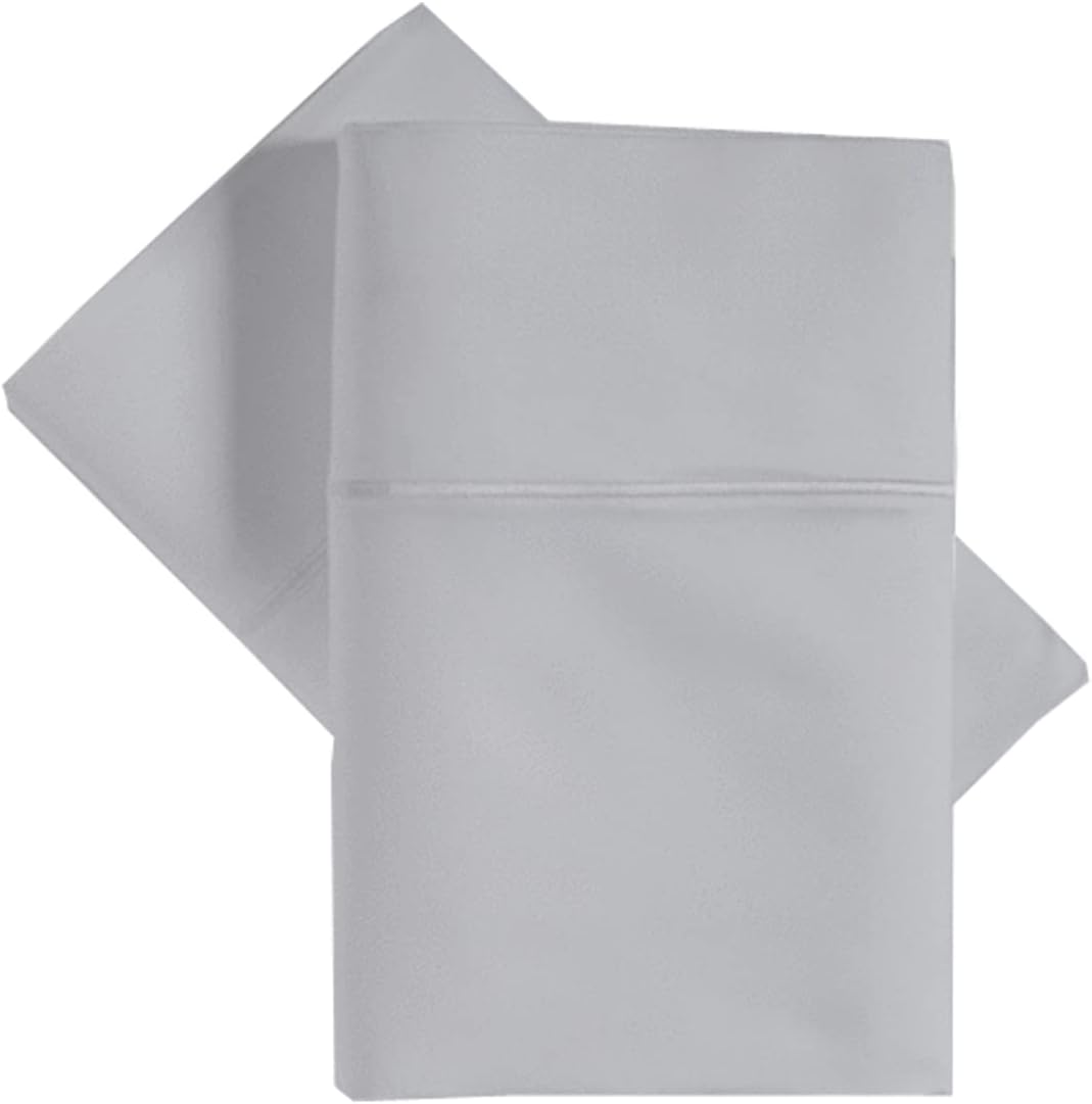 1000 Thread Count 100% Egyptian Cotton King Pillowcase Set of 4 Soft Silky Sateen Weave Hotel Quality Pillow Covers Luxury Bed Pillowcase Pack White 20 x 40 Inches Smooth Comfortable Sleep