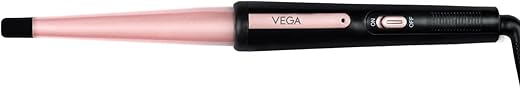 Vega I-Curl Hair Curler for Women with 0.5 inch-1 inch Barrel, Quick Heatup Technology, Rose Gold, (VHCH-05)