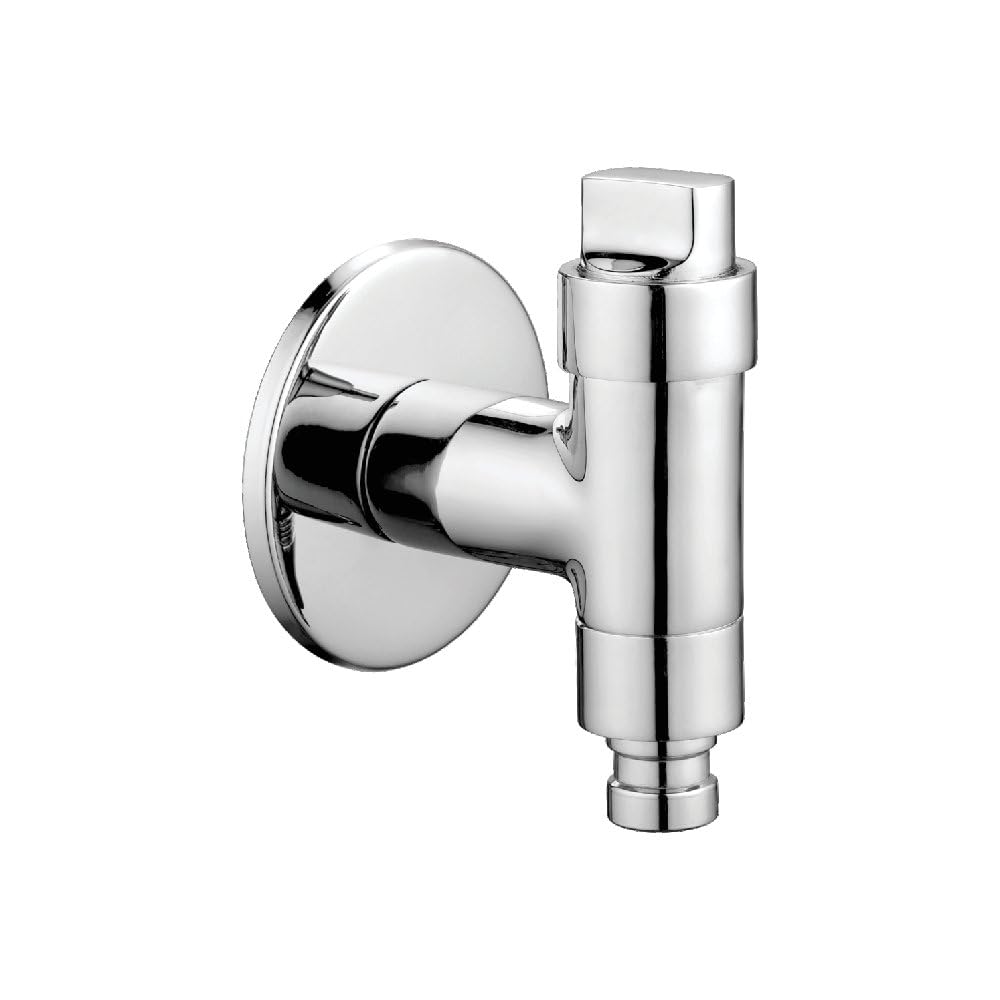 Brass Washing Machine Bib Cock with Wall Flange | Washing Machine Tap | Nozzle Bib Cock | Water Tap | Mirror Chrome Finish (Washing Nozzle Tap)-image-20